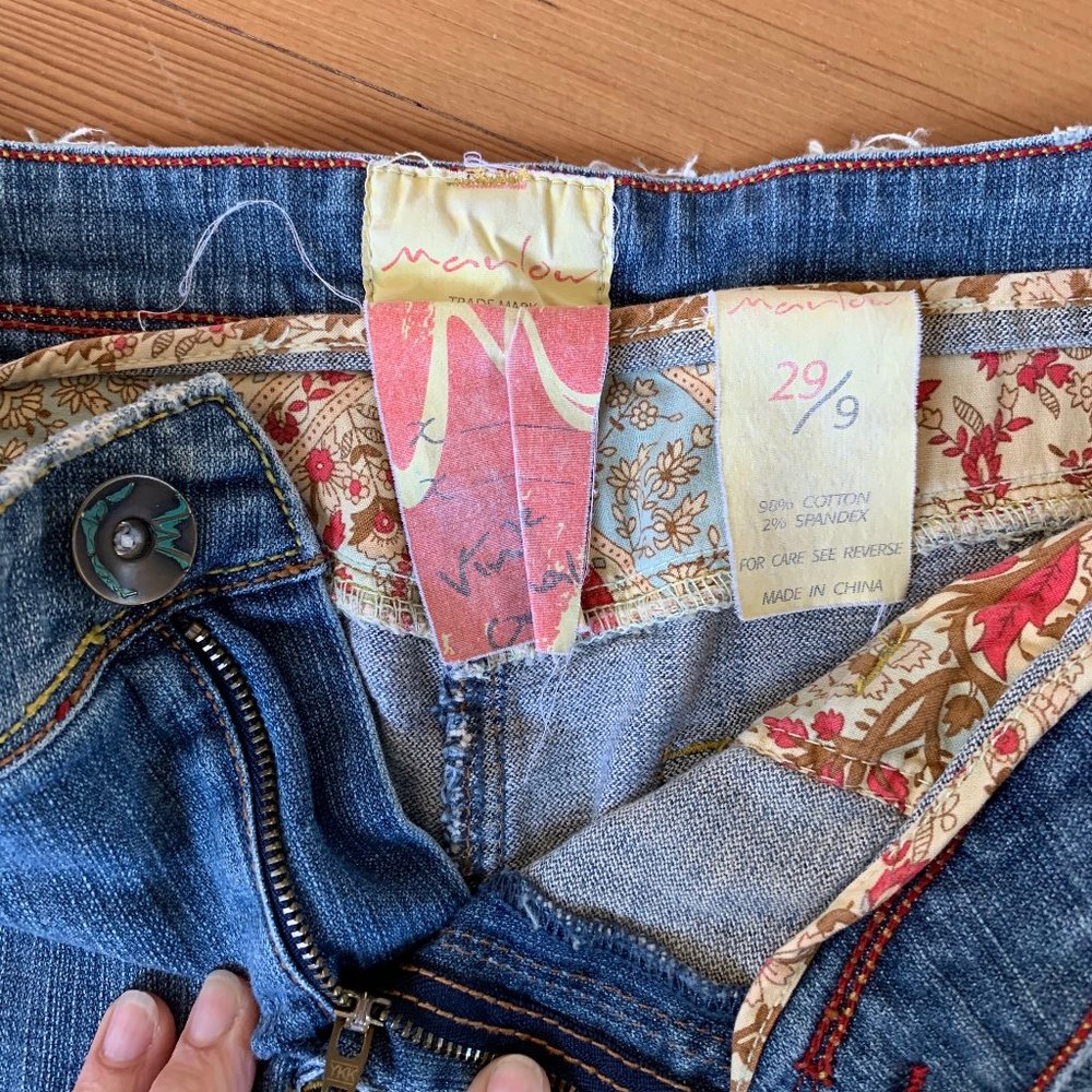 Vintage denim Maxi Skirt by Marlow Size 29/9 - Picture 8 of 12